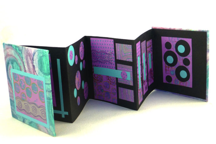 Black Paper Stamp Book