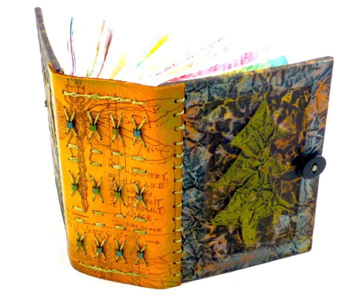 Small Leather Carved Book